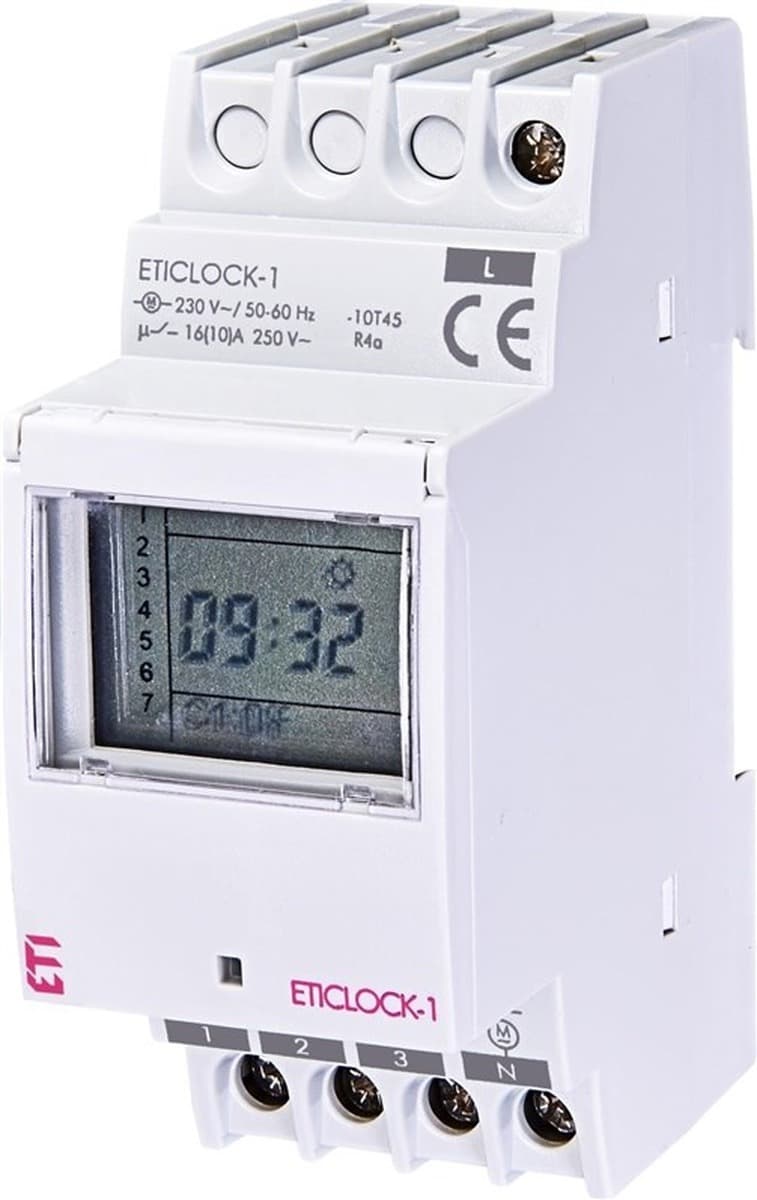 Zegar sterujący cyfrowy modułowy CLOCK-1 1P 16A
