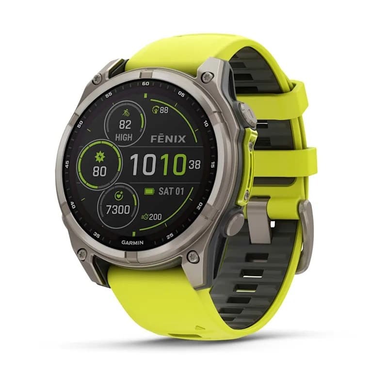 Zegarek sportowy Garmin Fenix 8 Solar Sapphire AMOLED 47 mm tytanowy