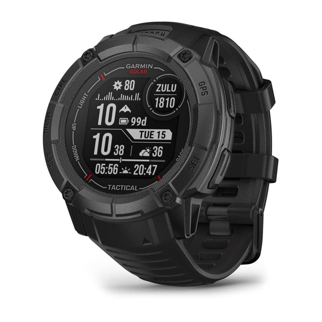 Garmin Instinct 2X Solar Tactical Edition 50 mm Czarny Zegarek Sportowy
