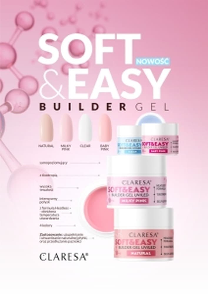 Claresa Żel budujący Baby Pink 45 g