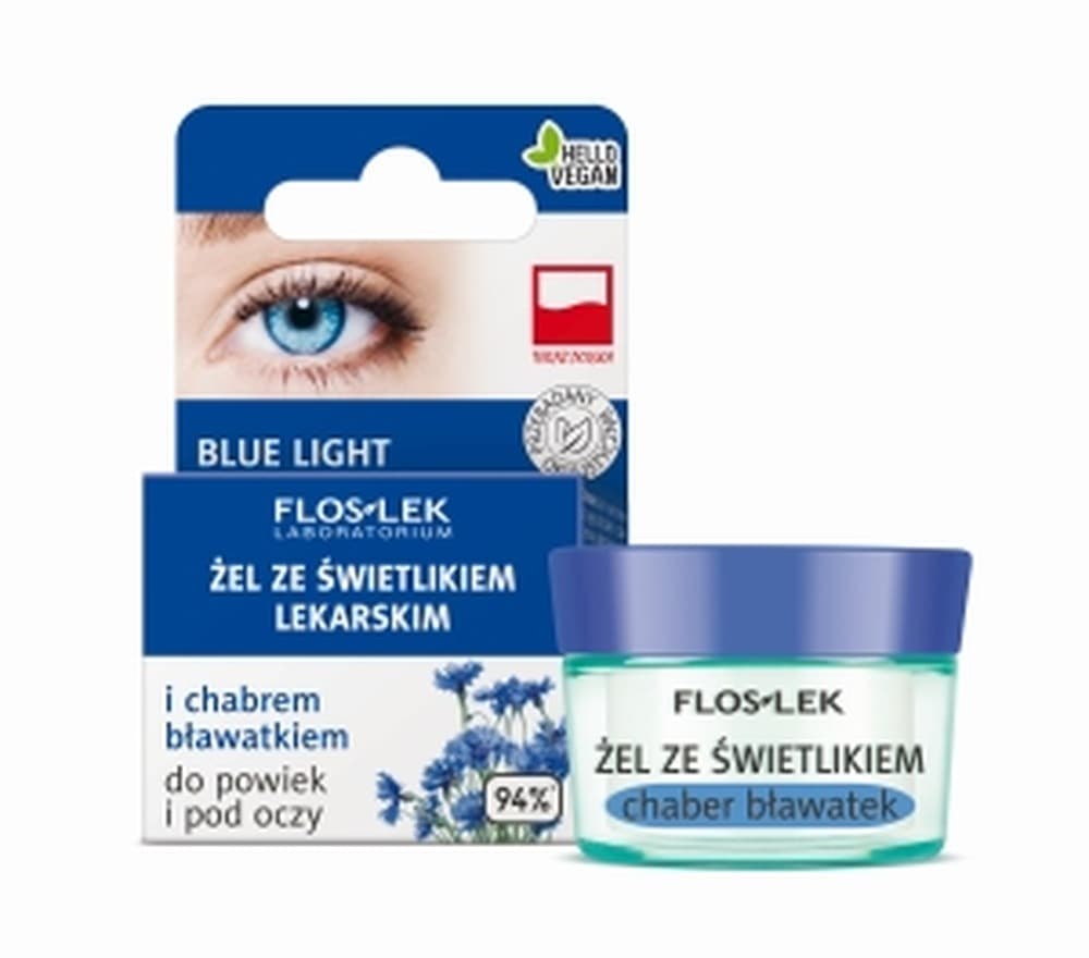 Żel Flos-Lek do powiek ze świetlikiem i chabrem bławatkiem 10 g