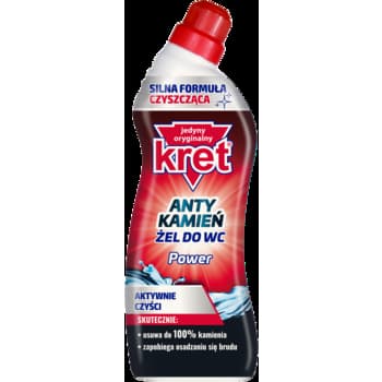 Żel do WC Kret 750g z aktywnym kamieniem Power
