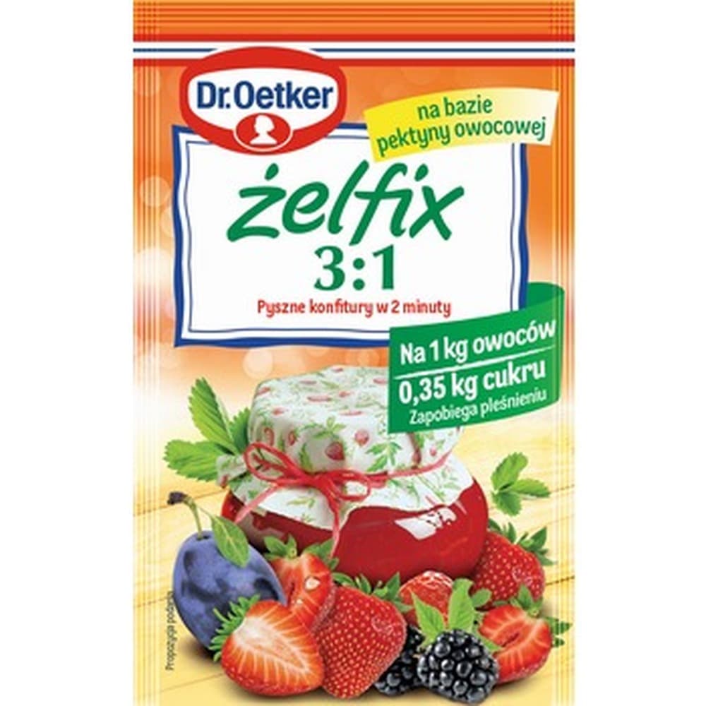 Żelfix 3:1 do niskosłodzonych konfitur 40g