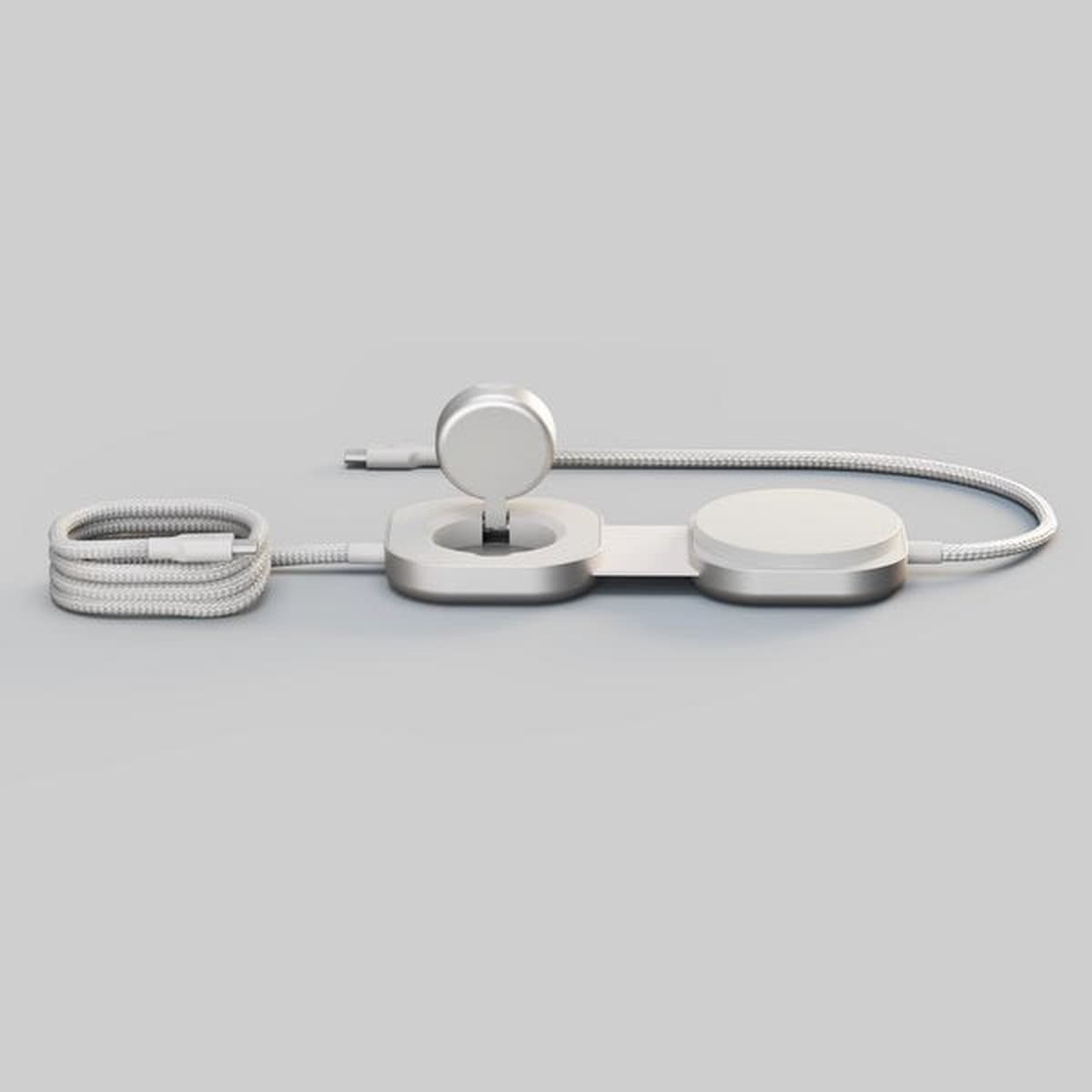 ZENS Kabel USB C-C Pro 3 Magnetyczny 240W Qi2 15W 1.5m Biały
