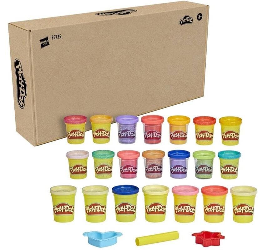 Zestaw 21 słoiczków z modeliną Play-Doh z akcesoriami