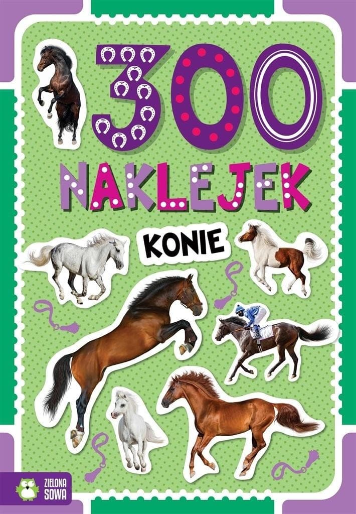 Zestaw 300 naklejek z motywem koni