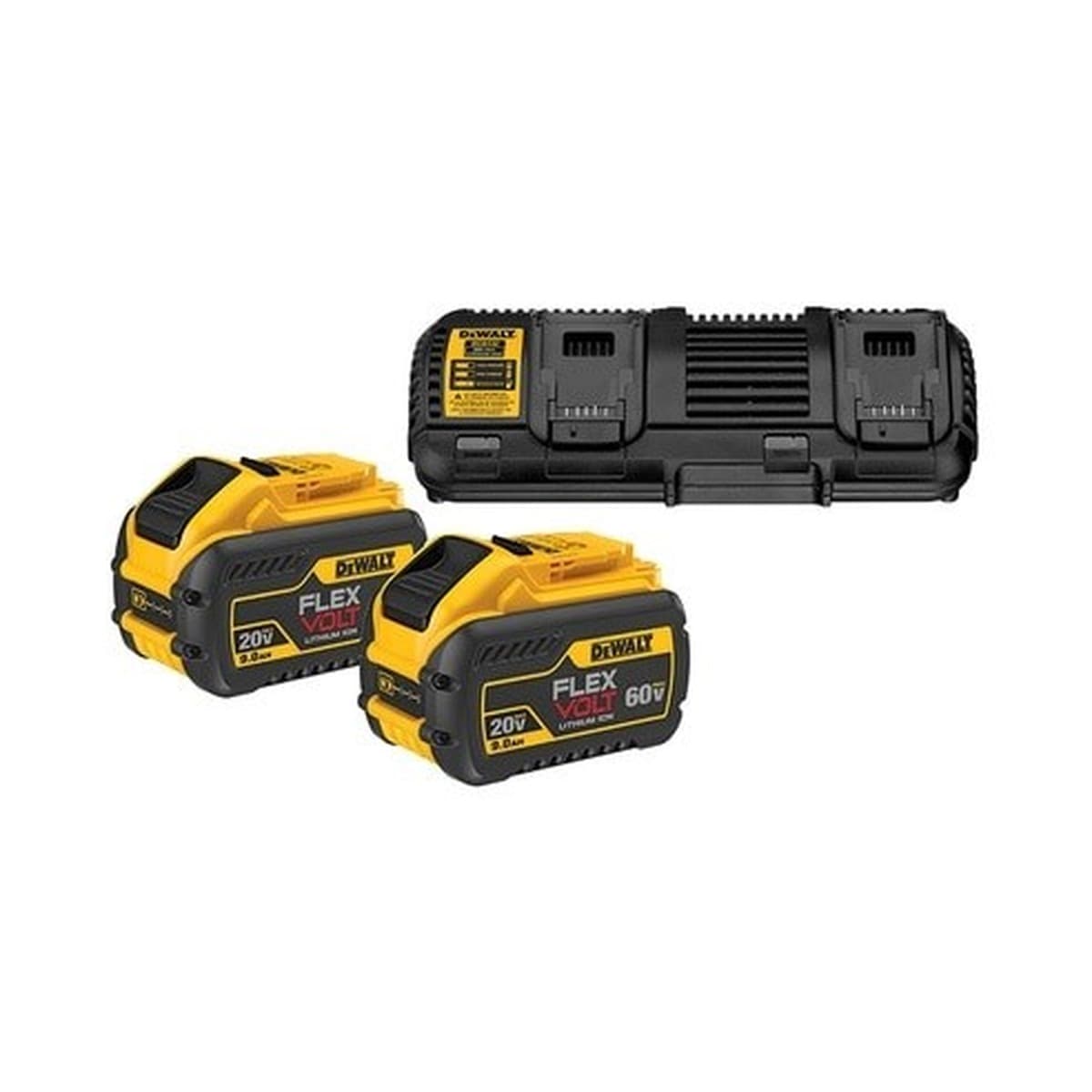 Zestaw akumulatorów Flexvolt 2x9.0Ah z ładowarką DEWALT DCB132X2-QW