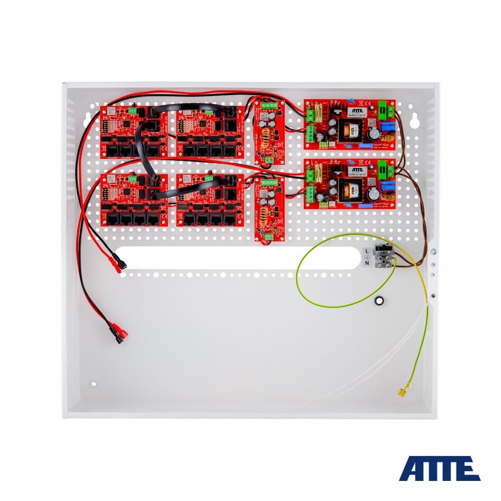 Zestaw buforowy do 17 kamer IP, switch PoE 17+1 portowy