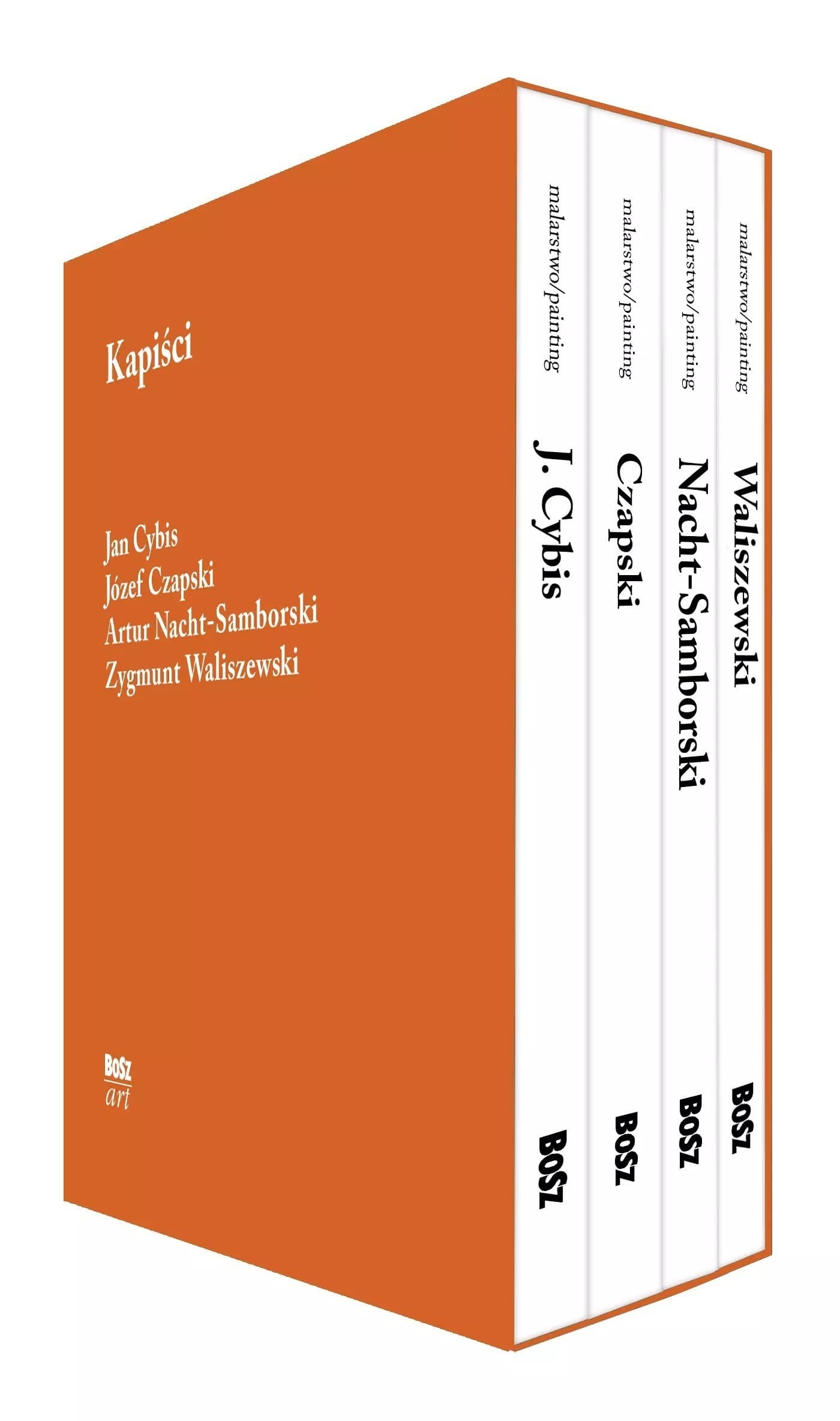 Zestaw czterech albumów o malarzach kapistach w etui