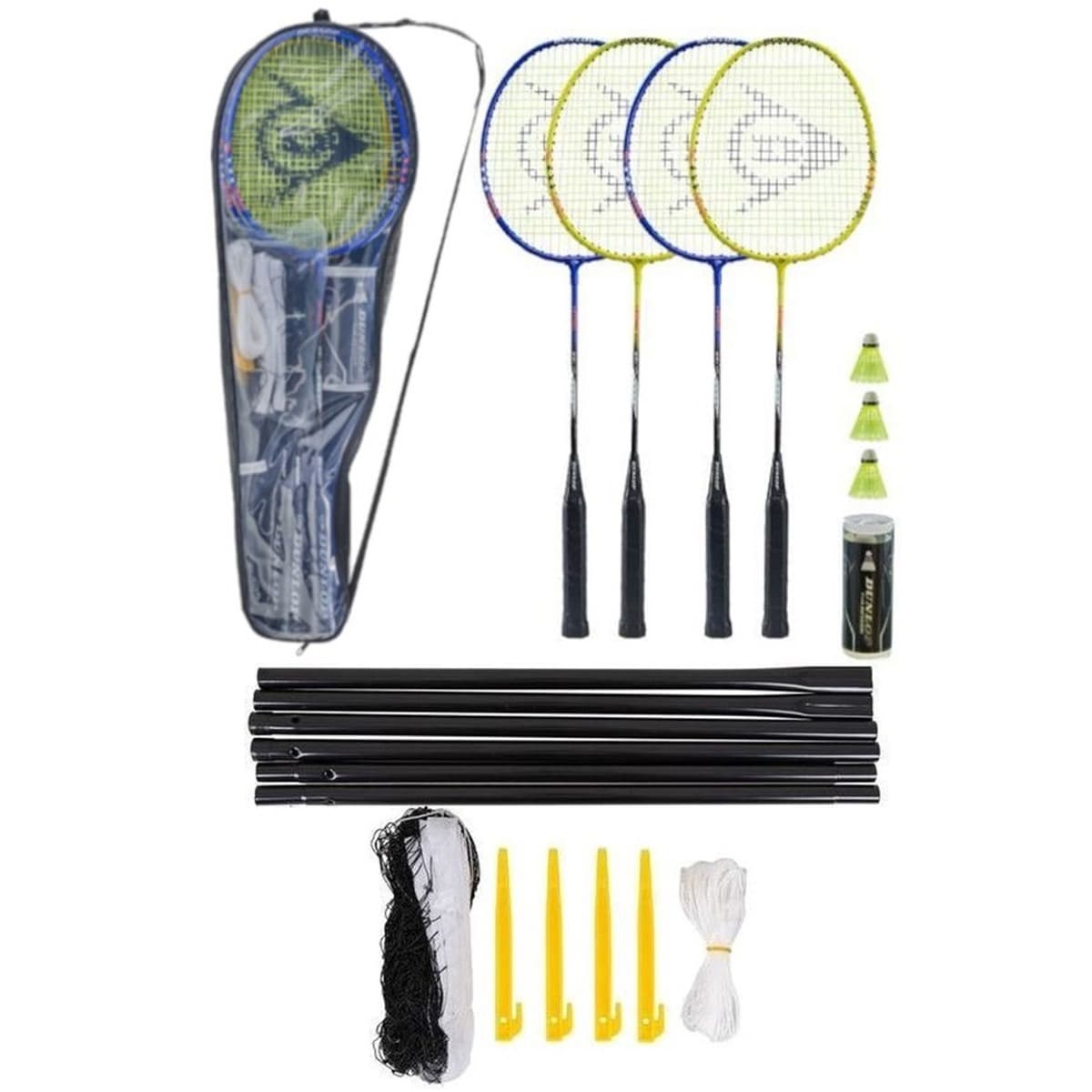 Zestaw do badmintona Dunlop Nitro 4 kompletny zestaw