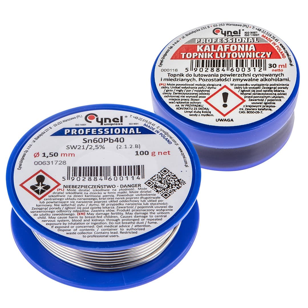 Zestaw do lutowania miękkiego z lutem i pastą 35 ml