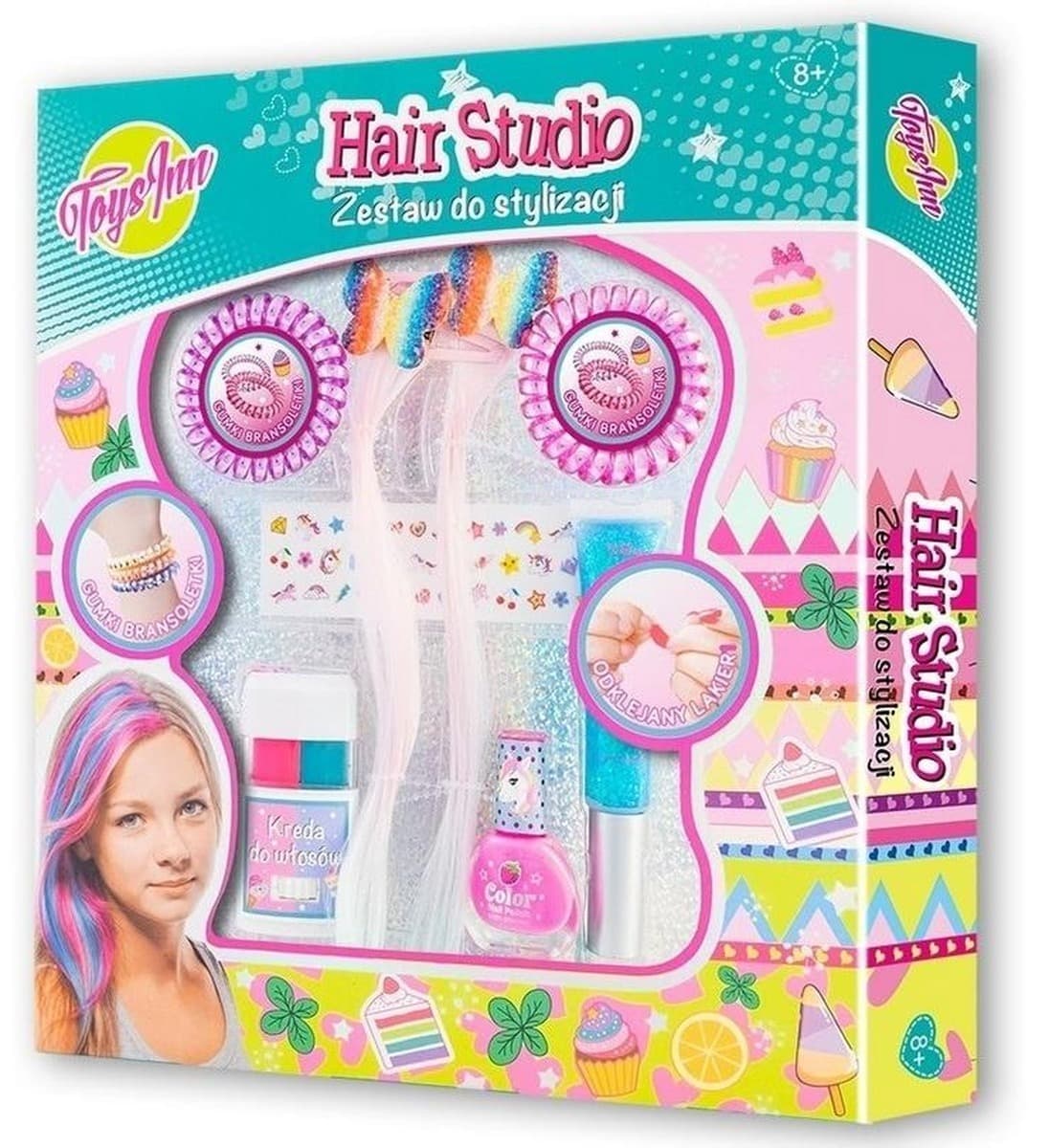 Zestaw do stylizacji włosów Hair Studio z pasemkami