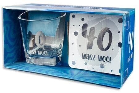 Zestaw Holo szklanka z podstawką 40, masz moc!