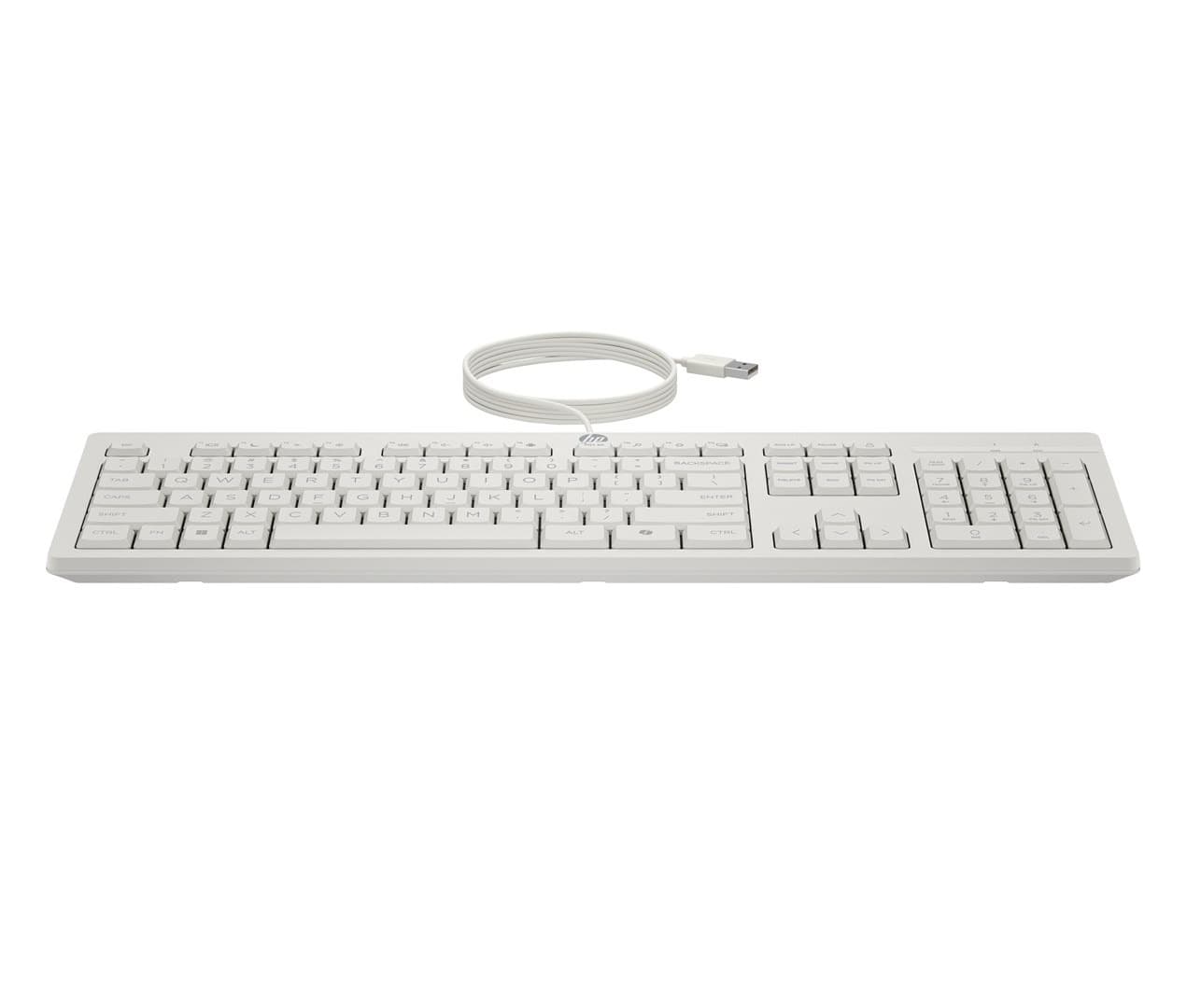 Zestaw klawiatura i mysz HP 225 przewodowy biały