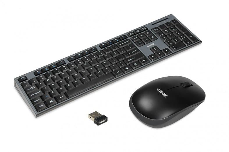IBOX DESKTOP PRO KIT Zestaw klawiatura i mysz USB 2.0 czarny