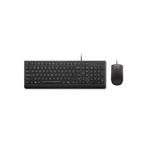 Lenovo Zestaw Klawiatura i Mysz Przewodowa Essential Czarny