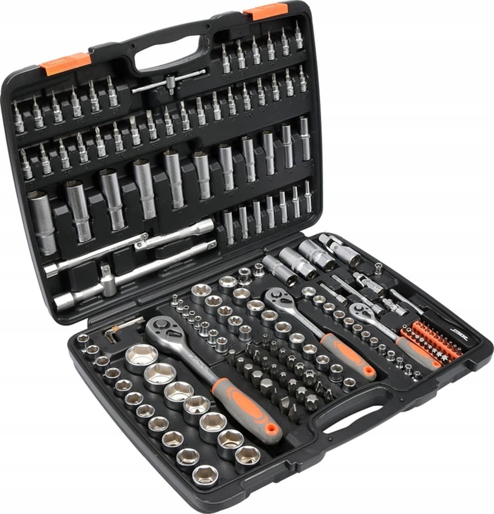 Zestaw kluczy nasadowych STHOR 1/2", 3/8", 1/4" 173 elementy