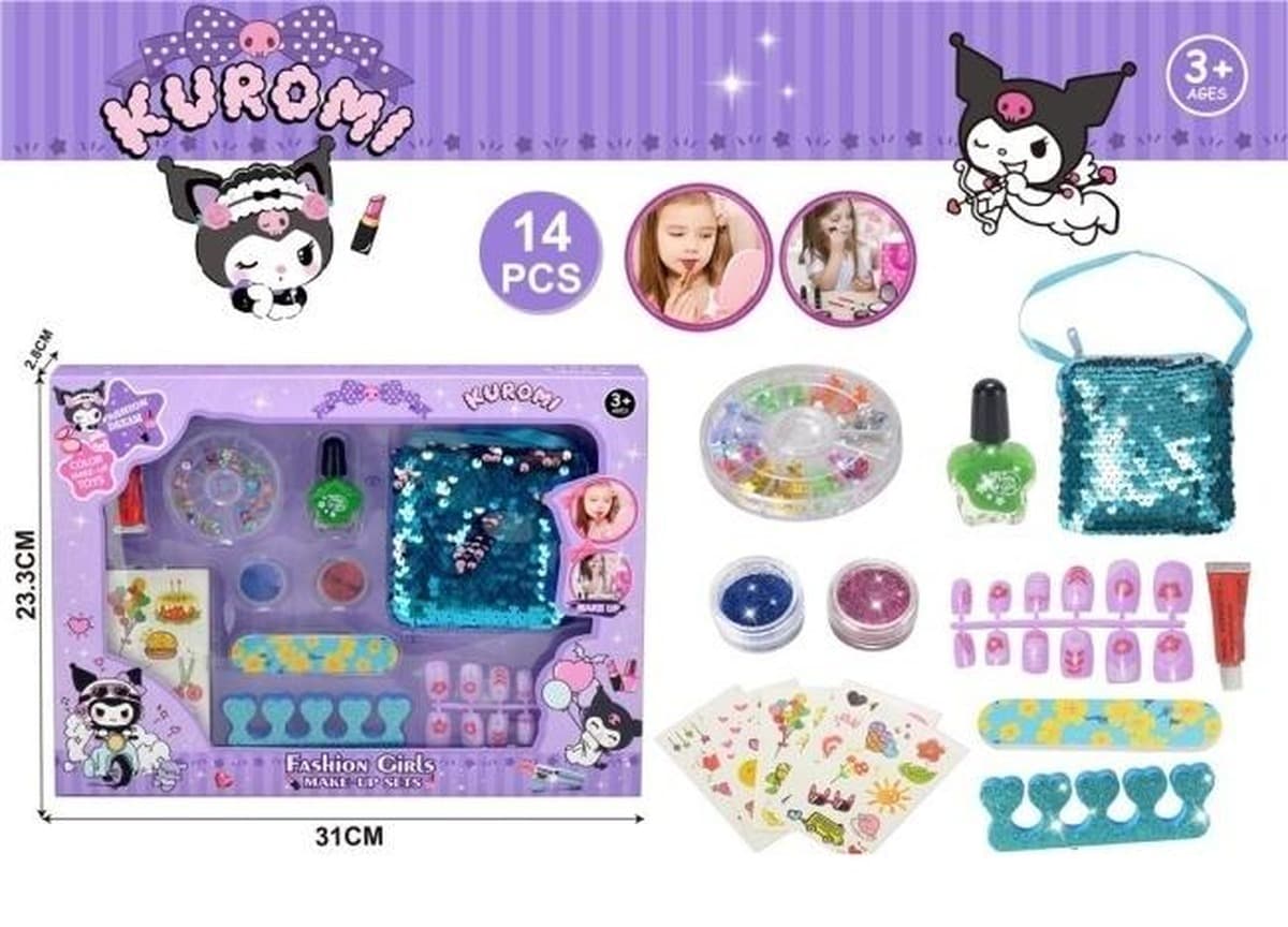 Zestaw kosmetyków Kuromi dla dzieci