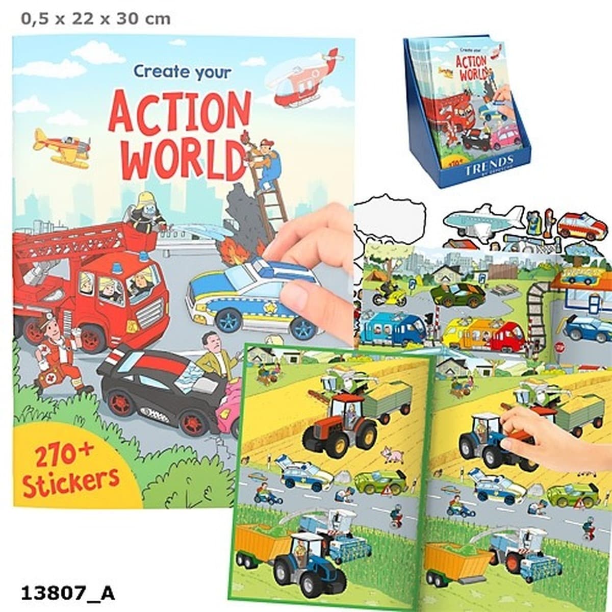 Zestaw kreatywny Action World 13807A z naklejkami