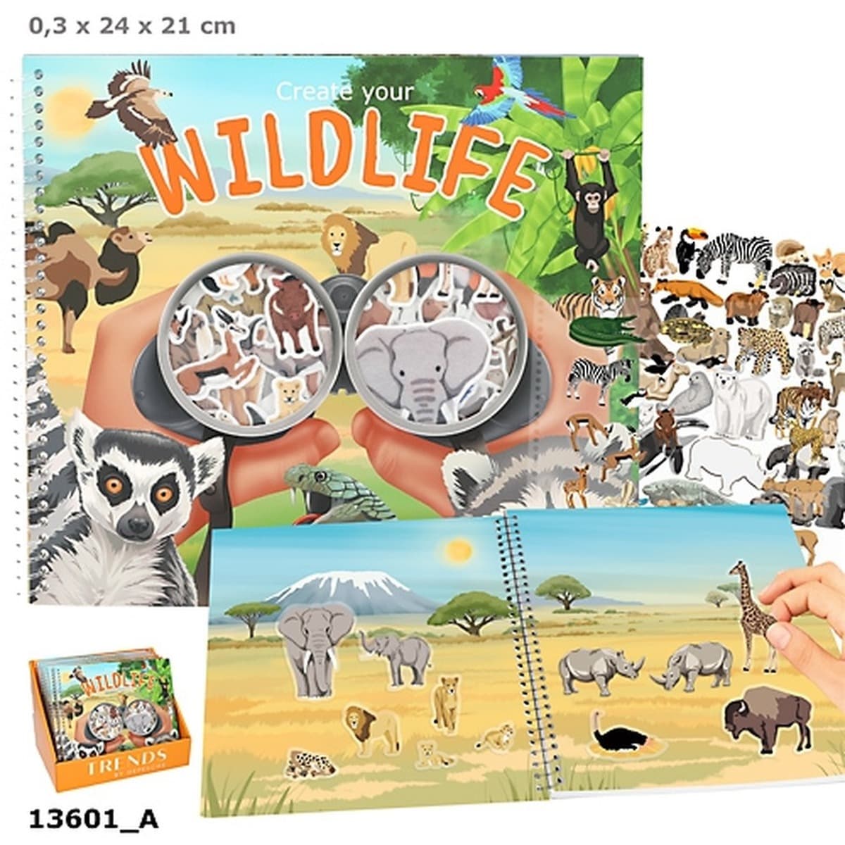 Zestaw kreatywny Create your Wild Life z naklejkami