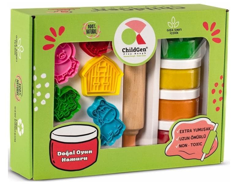 ChildGen Zestaw kreatywny Farma z ciastoliny naturalnej