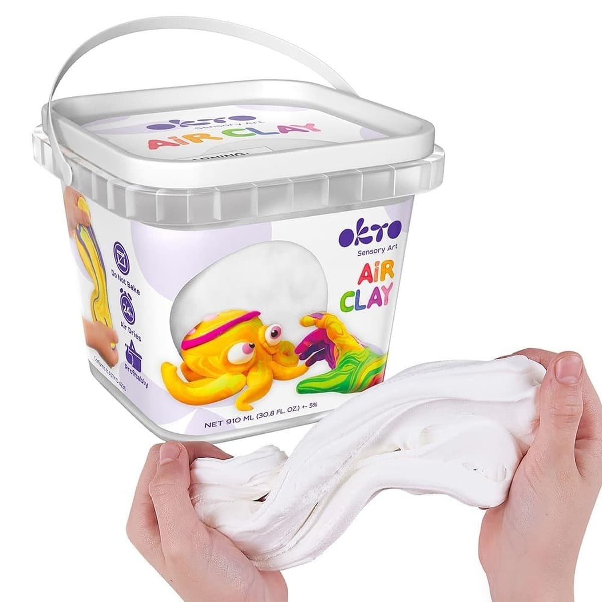 Zestaw kreatywny Lekka Ciastolina Biała 910 ml
