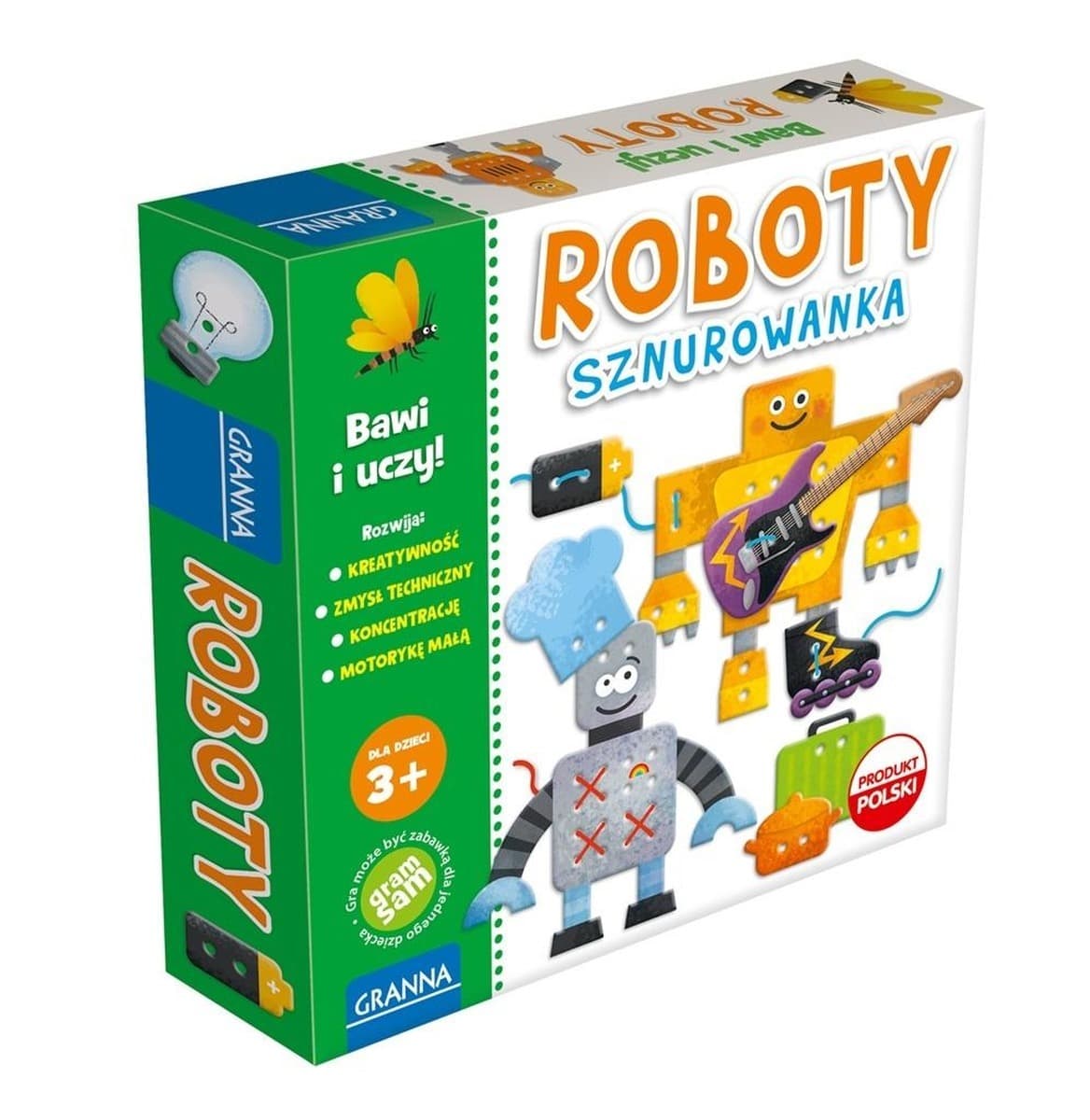 Zestaw kreatywny Roboty do Sznurowania Granna - dla dzieci
