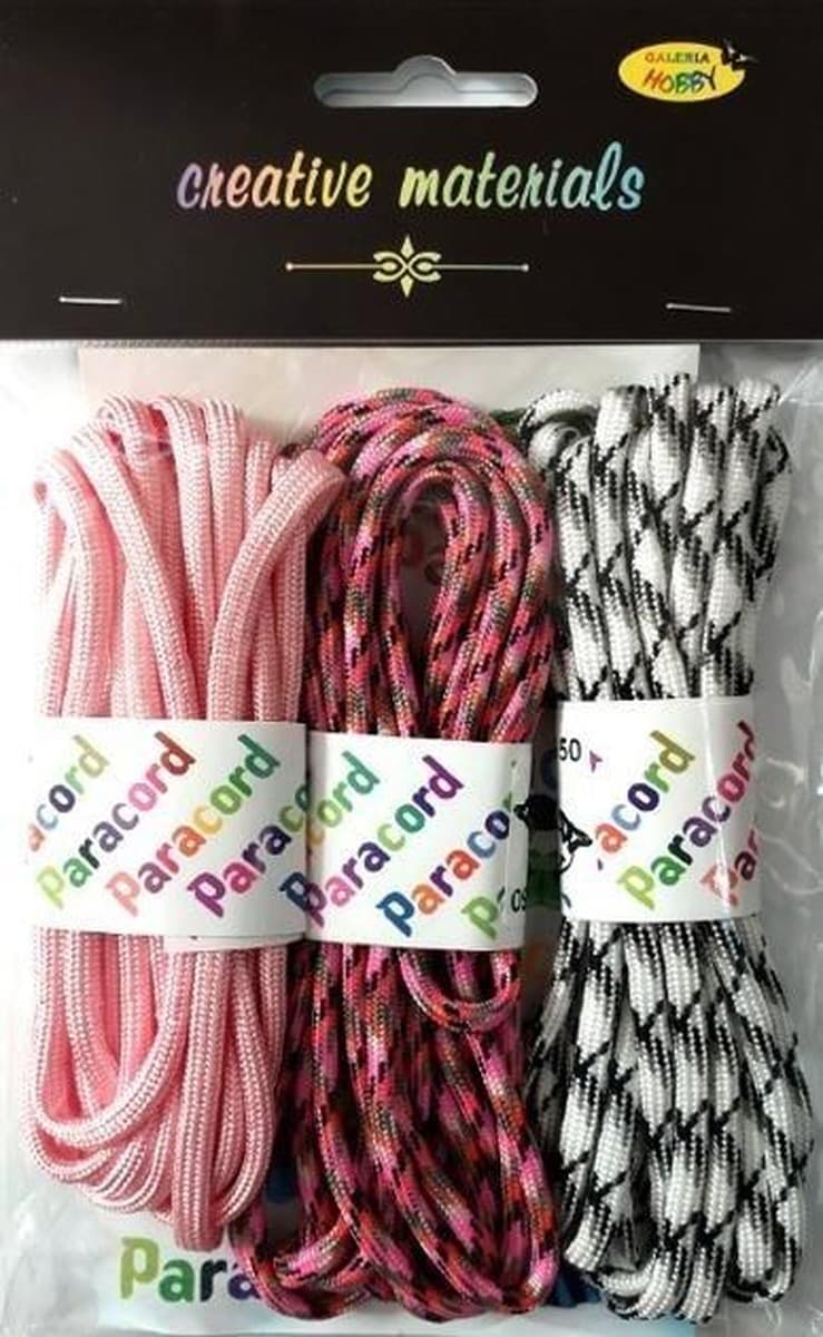 Zestaw linek paracord 8 metrów 3 kolory
