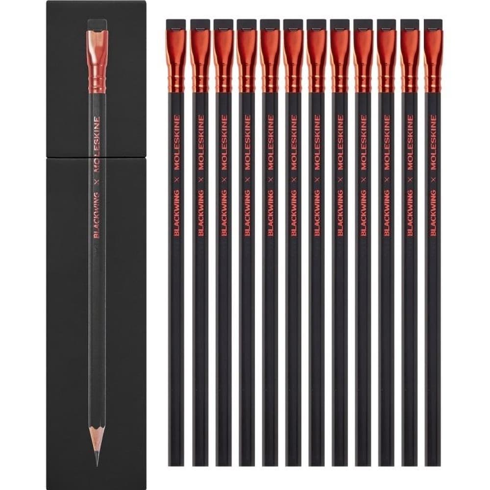 Zestaw Moleskine x Blackwing 12 miękkich ołówków grafitowych