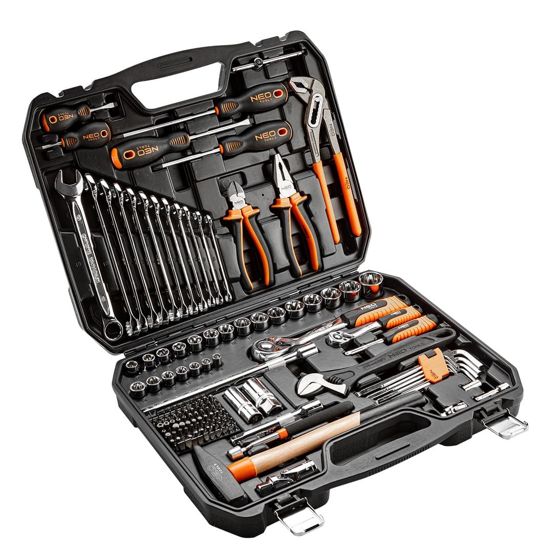 Zestaw narzędzi Neo Tools do warsztatu 143 sztuki