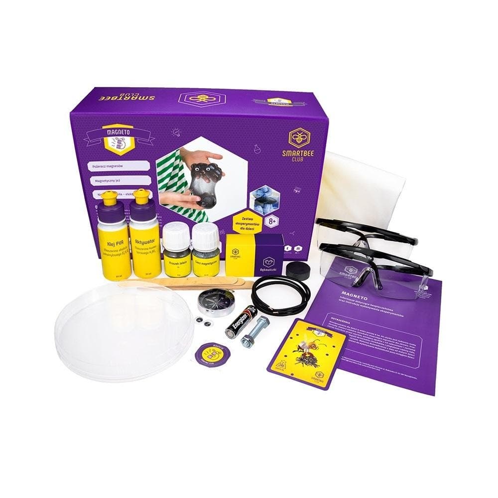 Zestaw naukowy SmartBee Club Magneto 3 eksperymenty AR