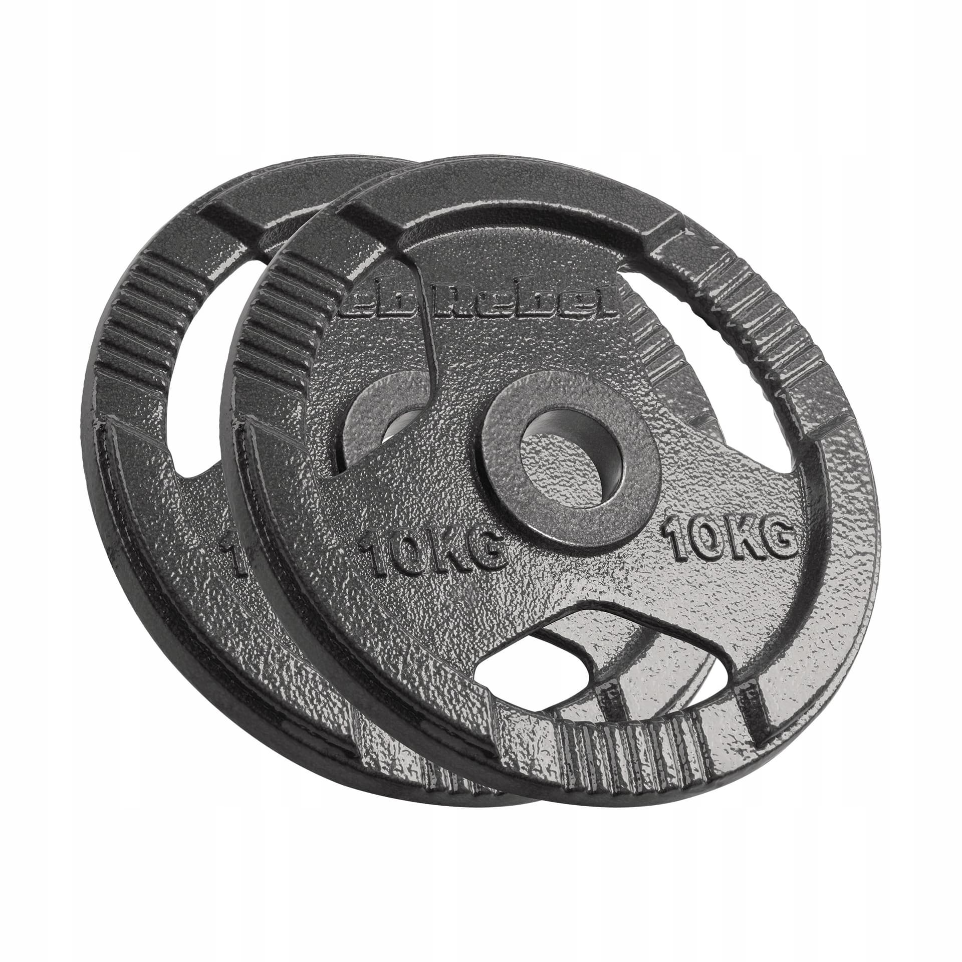 Zestaw obciążeń żeliwnych 2x10kg Rebel Active, otwór 31mm, talerze z uchwytami