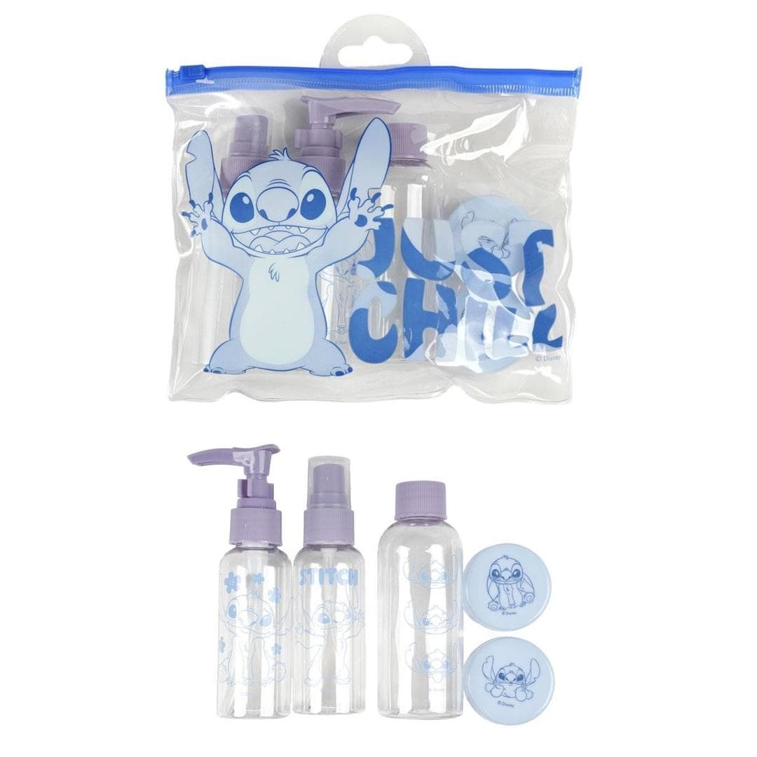 Buteleczki na kosmetyki Stitch zestaw podróżny