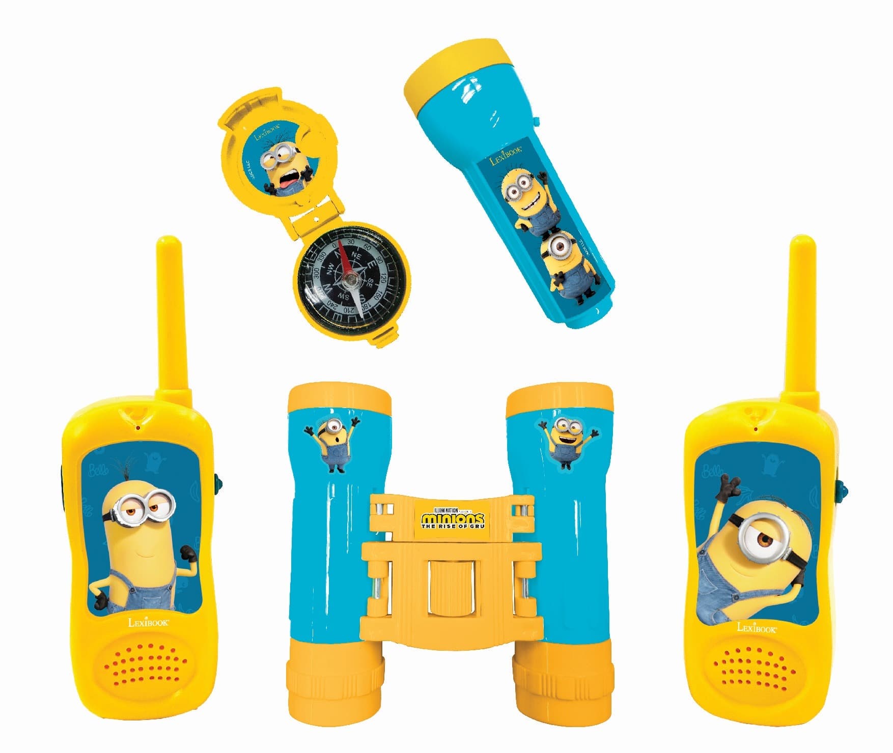 Minionki Zestaw przygodowy krótkofalówki lornetka Lexibook RPTW12DES
