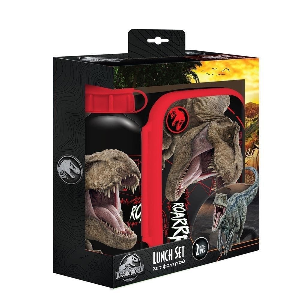 Zestaw śniadaniowy Jurassic Lunchbox bidon 500ml 800ml