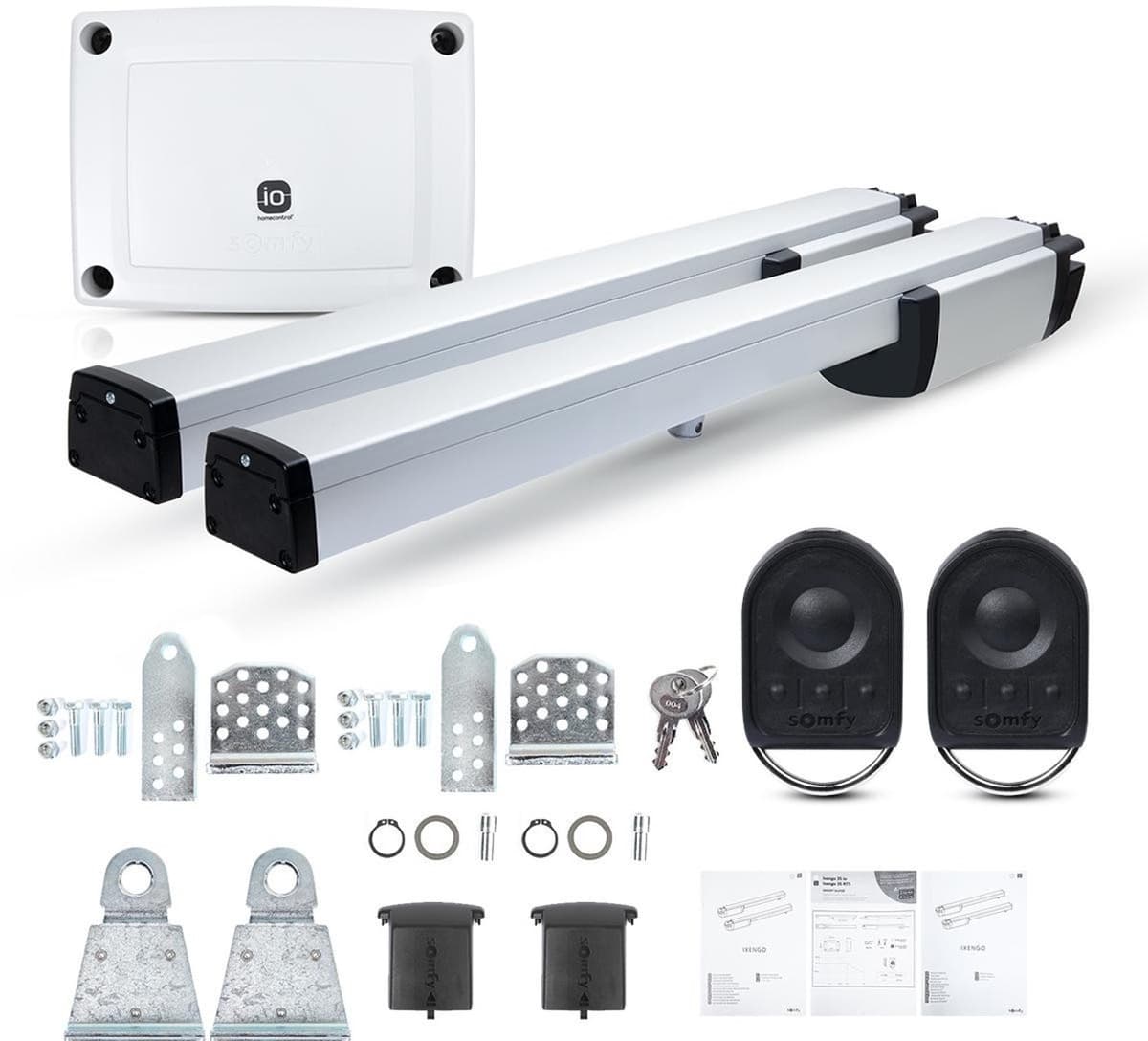 Zestaw Somfy Ixengo L 3S+ IO Standard Pack do bram dwuskrzydłowych 8 m