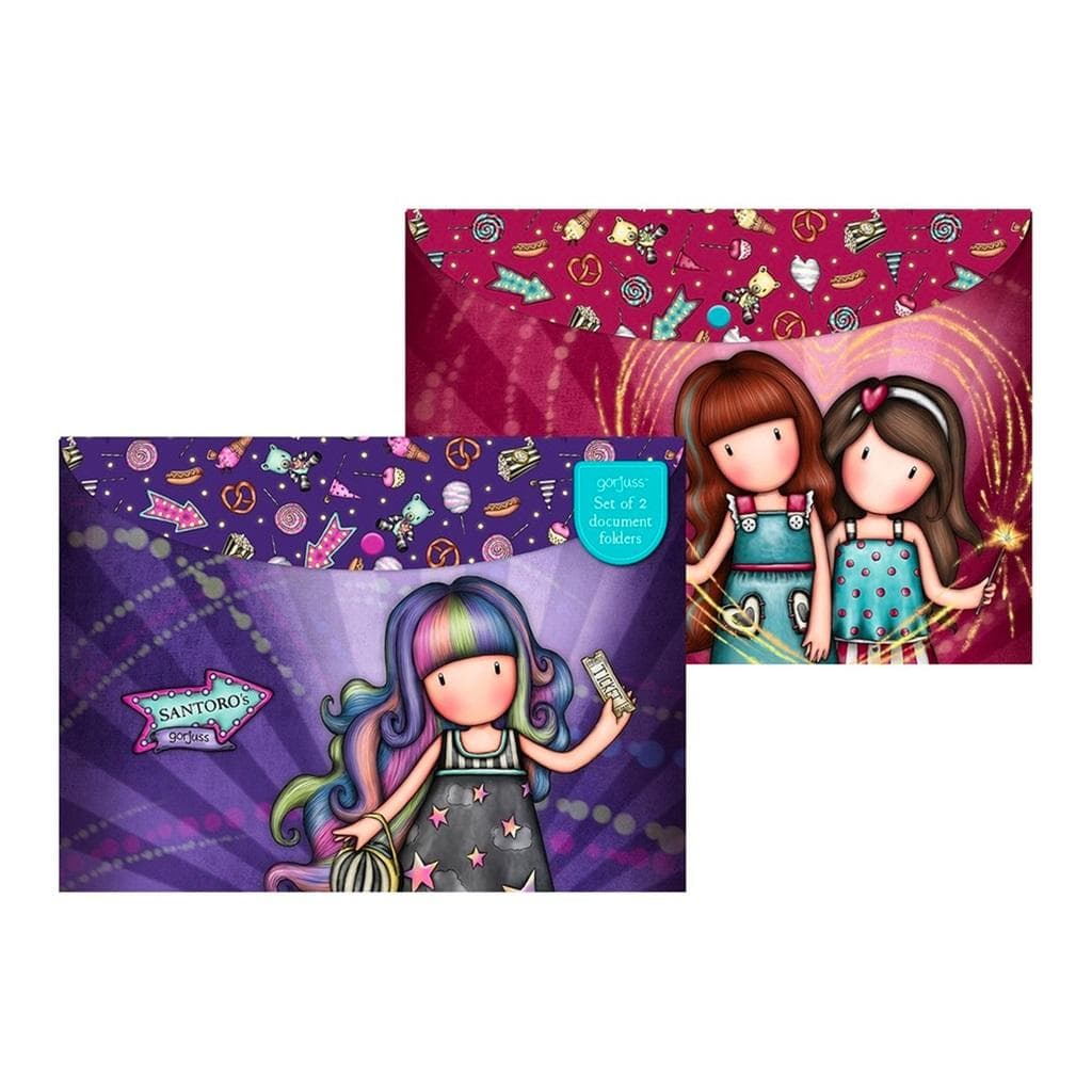Gorjuss Zestaw Teczek A4 Fireworks/Up and Away 2 szt.