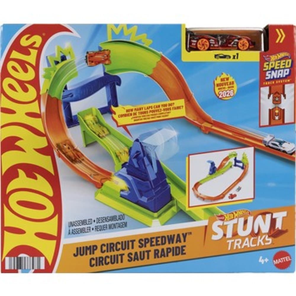 Zestaw torów Hot Wheels Stunt Tracks Mistrzowski skok Pionowy tor