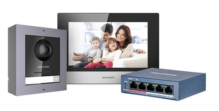 Hikvision Wideodomofon - DS-KIS602(B) Zestaw