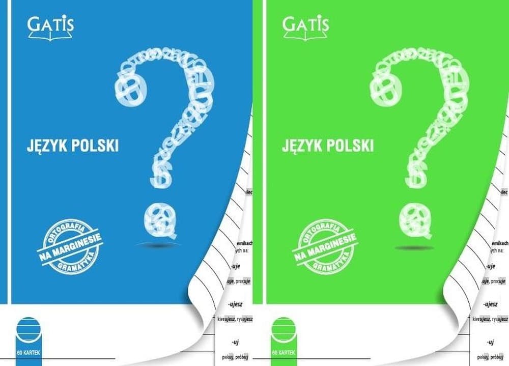 Zeszyt A5 60 kartek w linię Ortografia i Gramatyka Mix