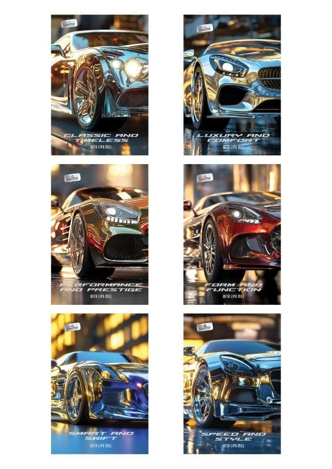 Zeszyt A5 kratka 60 kartek Cars 10 sztuk mix wzorów