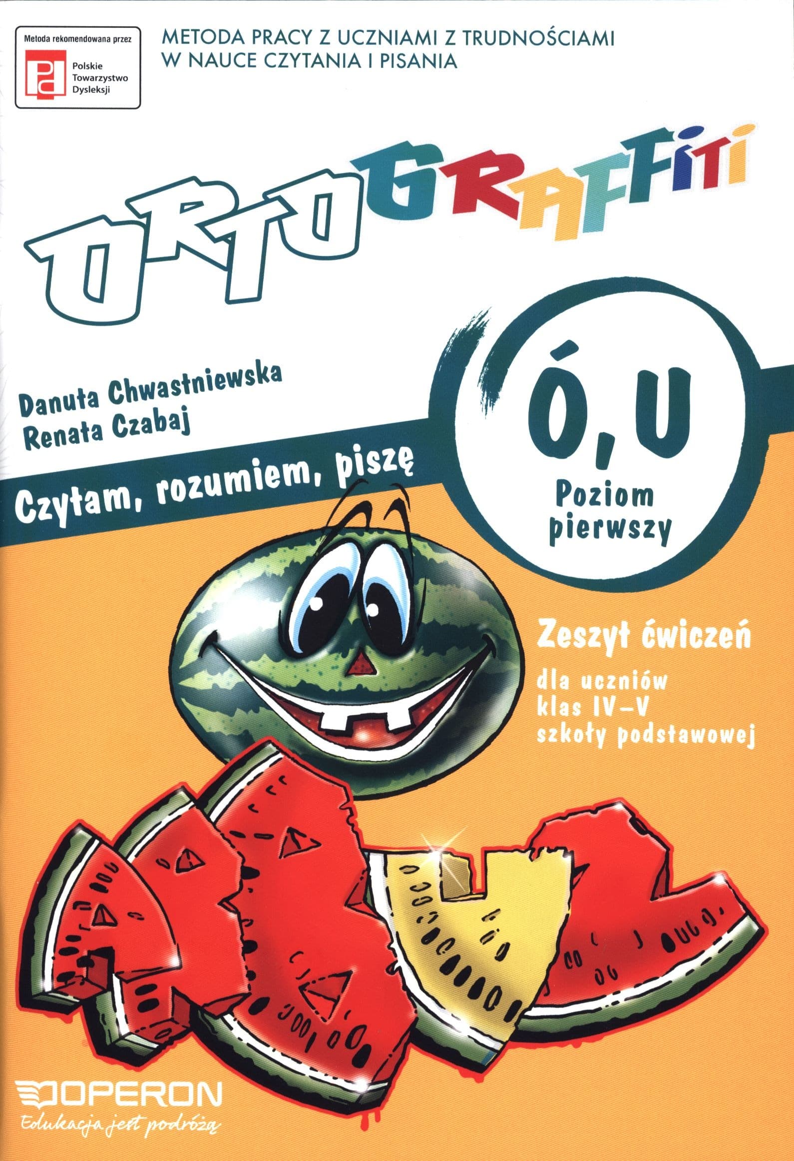 Zeszyt ćwiczeń Ortograffiti Operon Poziom 1 dla klas 4-5