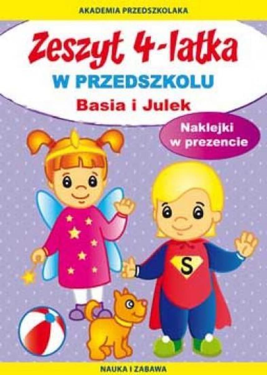 Zeszyt dla 4-latka Basia i Julek w przedszkolu
