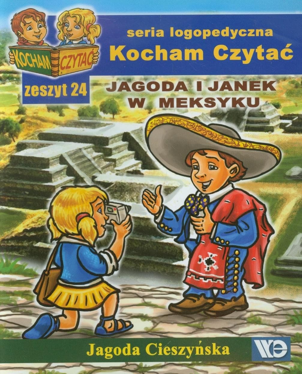 Zeszyt do czytania Jagoda i Janek w Meksyku - nauka czytania samogłosek