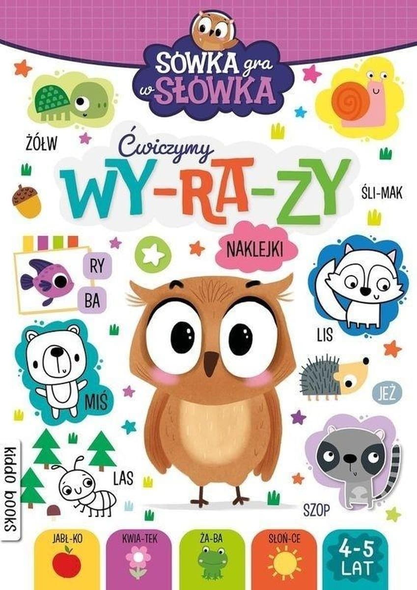 Zeszyt edukacyjny dla dzieci Sówka gra w słówka Wyrazy