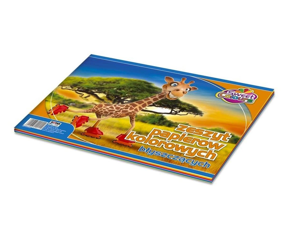Zeszyt papierów kolorowych A4 Sweet Colours błyszczący