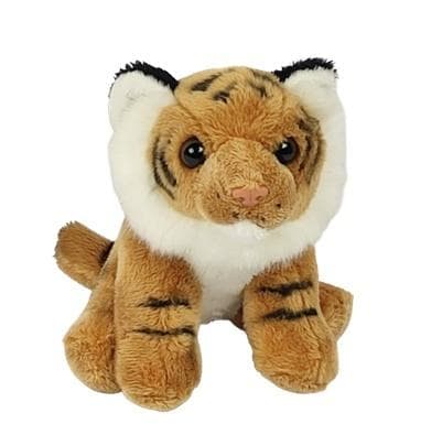 Tygrys Pluszowa Maskotka Ziki Brązowy Siedzący 14 cm