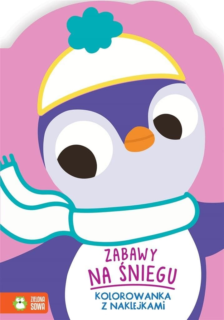 Zimowa kolorowanka Zabawy na śniegu - Ewelina Protasewicz
