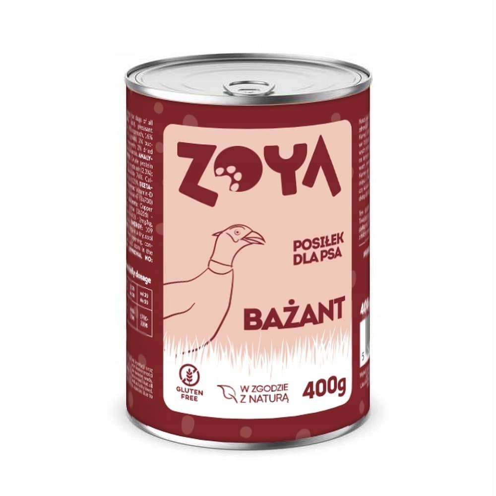 ZOYA Bażant - mokra karma dla psów, puszka 400g