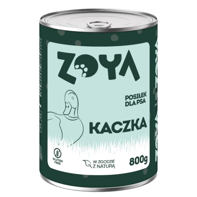 ZOYA Karma Mokra dla psów Kaczka 800g
